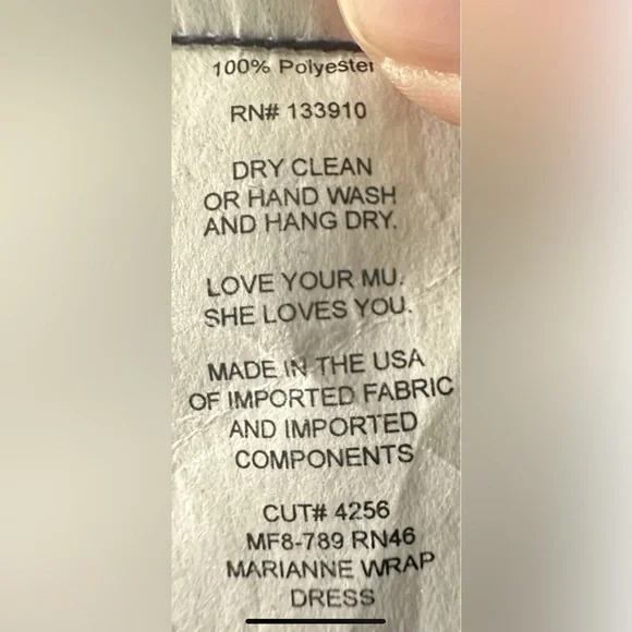 Show Me Your Mumu Womens Blue V-Neck Fluttered-Sleeve Marianne Wrap Dress XL - Picture 4 of 5